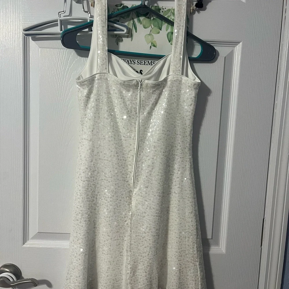 Cider White Iridescent Sequin Top - Picture 3 of 6